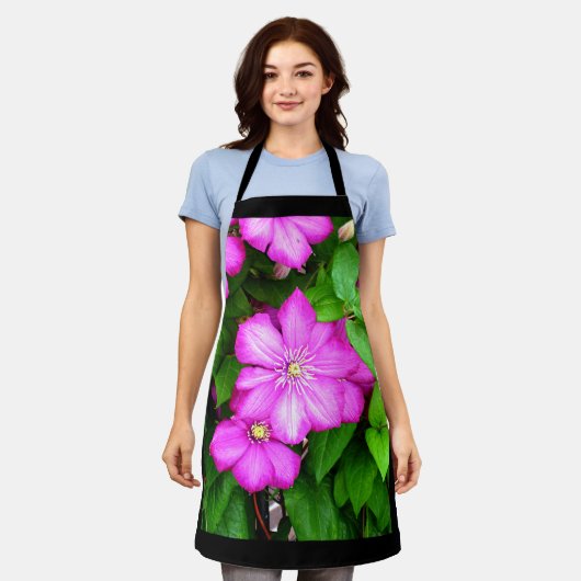 クレマティス エプロン (着用した状態)