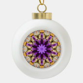 クレマティス セラミックボールオーナメント (正面)