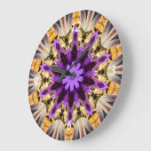 クレマティス ラージ壁時計 (傾斜)