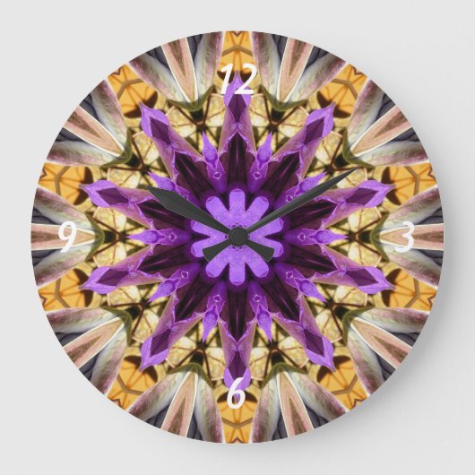 クレマティス ラージ壁時計 (正面)