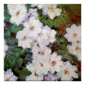 クレマティス、1887年絵画のクロード・モネ、 ポスター (正面)