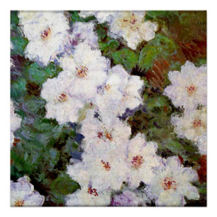 クレマティス、1887年絵画のクロード・モネ、 ポスター