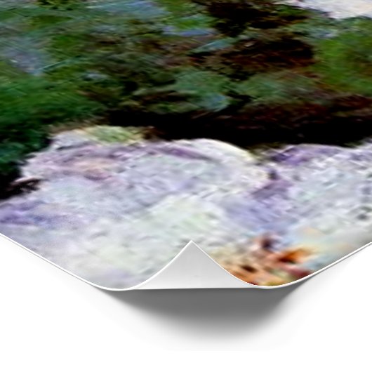 クレマティス、1887年絵画のクロード・モネ、 ポスター (コーナー)