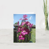 クレマンティスフラワー勇気付けられる サンキューカード (正面)