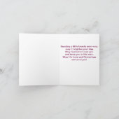 クレマンティスフラワー勇気付けられる サンキューカード (内部)