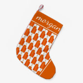 クレムシクルオレンジnクレムアイスクリームポップシクル スモールクリスマスストッキング (正面 (吊り時))