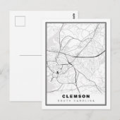 クレムソン地図 ポストカード (正面/裏面)