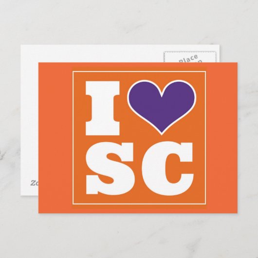 クレムソン(SC)テールゲート招待状 ポストカード (正面/裏面)