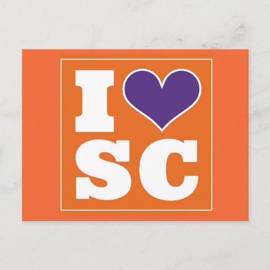 クレムソン(SC)テールゲート招待状 ポストカード (正面)