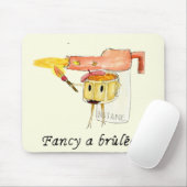 クレムブリュレおもしろい引用文予測できなデザートア風変わりート マウスパッド (マウス)