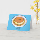 クレメキャラメル漫画イラストレーション カード (黄色い花)