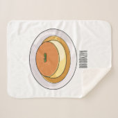 クレメキャラメル漫画イラストレーション シェルパブランケット (正面(横))