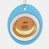 クレメキャラメル漫画イラストレーション セラミックオーナメント (左)