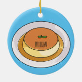 クレメキャラメル漫画イラストレーション セラミックオーナメント (裏面)