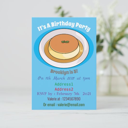 クレメキャラメル漫画イラストレーション 招待状 (スタンド正面)