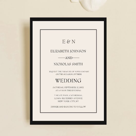 クレメシックエレガントクラシック結婚ズ 招待状