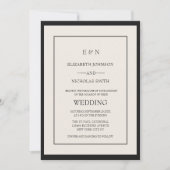 クレメシックエレガントクラシック結婚ズ 招待状 (正面)