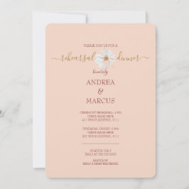 クレメデペチェオーキッド結婚のリハーサルディナー