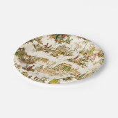 クレメトワフランスのールチノワセリースタイル素朴 ペーパープレート (アングル)