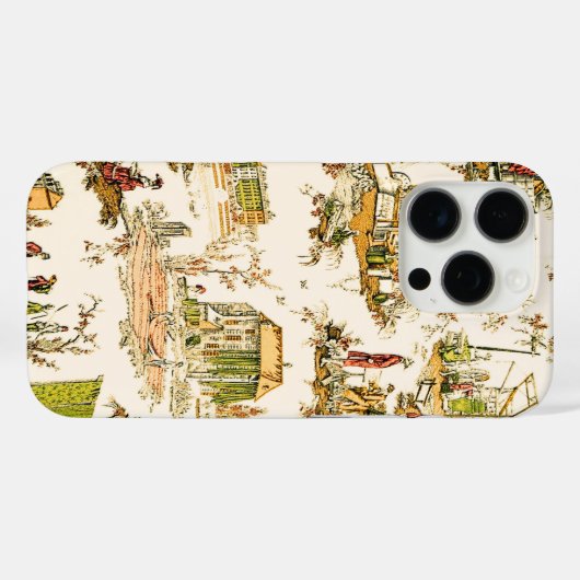 クレメトワフランスのールチノワセリースタイル素朴 Case-Mate iPhoneケース (裏面 (横))