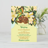 クレメボホワイルドフラワー結婚フローラ 招待状 (スタンド正面)