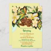 クレメボホワイルドフラワー結婚フローラ 招待状 (正面/裏面)