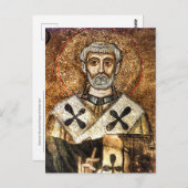 クレメンス1ビザンチンモザイク正統アイコン ポストカード (正面/裏面)