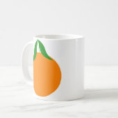 クレメンタインのデザイン コーヒーマグカップ (正面左)