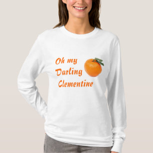 クレメンタインの女性のフード付きスウェットシャツ Tシャツ
