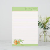 クレメンタインオレンジがDoリストに並べられました 便箋 (スタンド正面)