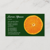 クレメンタイン – 濃い緑03300 名刺 (裏面)