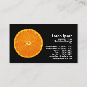 クレメンタイン-黒 名刺