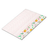 クレメンチンクランベリーパインコーンモノグラム ノートパッド (アングル)