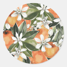 クレメンチンベビーシャワー封筒用シール ラウンドシール