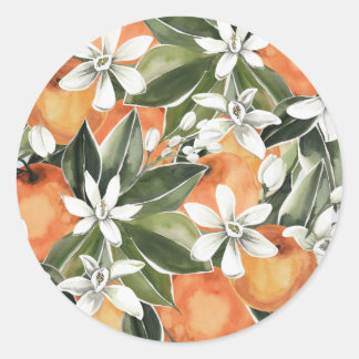 クレメンチンベビーシャワー封筒用シール ラウンドシール