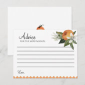 クレメンチン赤ちゃんシャワー ポストカード (正面/裏面)