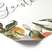 クレメンチン・オレンジと緑が私たちのゲストブックに署名 ポスター (角)