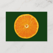 クレメンチン – ダークグリーン 名刺 (裏面)