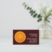 クレメンチン – ダークブラウン 名刺 (スタンド正面)