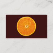 クレメンチン – ダークブラウン 名刺 (裏面)