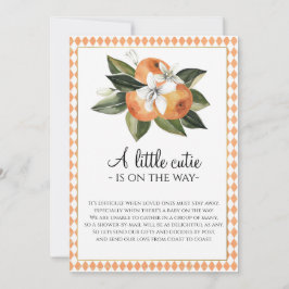 クレメンチン·ベビーシャワー 招待状