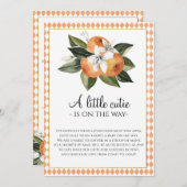 クレメンチン·ベビーシャワー 招待状 (正面/裏面)