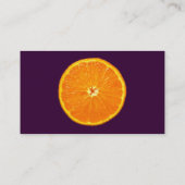 クレメンチン – 濃い紫 名刺 (裏面)