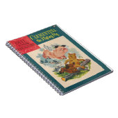 クレメンティナ-飛んでいるピグ-レトロ漫画-ファンタジー ノートブック (右側)