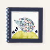 クレメンティンの友 |フォークアートヘッジホッグ ノートブック (正面)