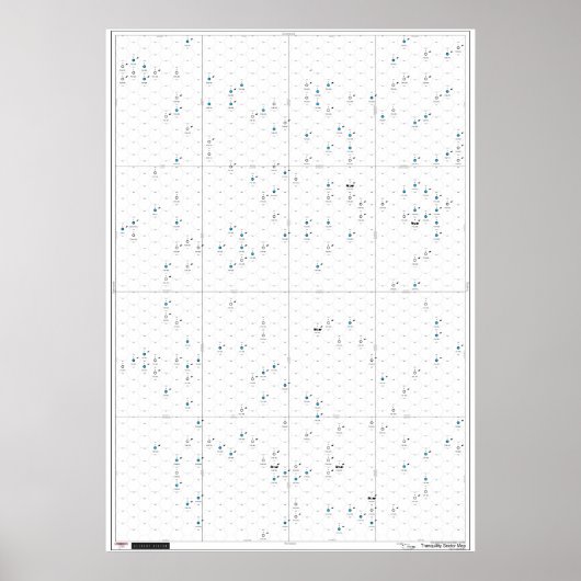 クレメント部門のトランクイリティセクターポスターマップ ポスター (正面)