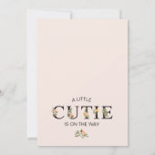 クレメンモダンティンかわいこちゃんベビーシャワー 招待状 (裏面)