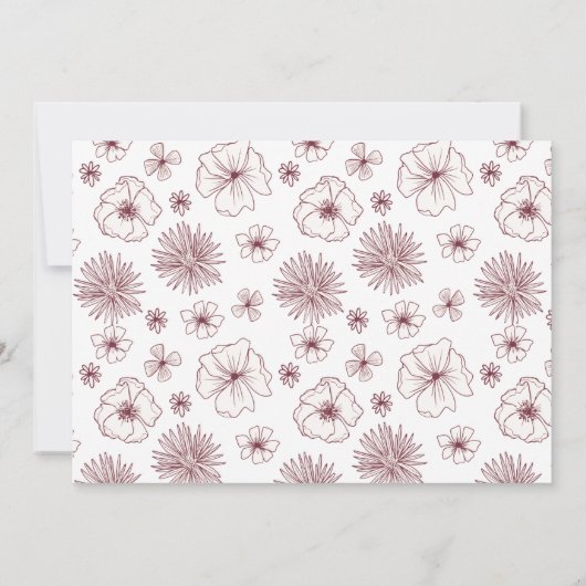 クレメ植物性パステル婚約 招待状 (裏面)