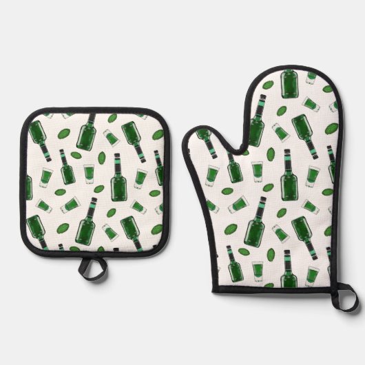 クレメ・ド・メネス 鍋つかみ&鍋敷きセット (正面)