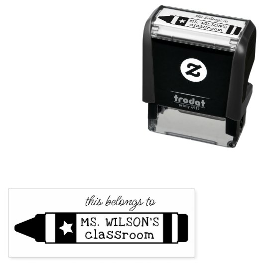 クレヨンこれは先生教室に属する セルフインキングスタンプ (インサイチュ)